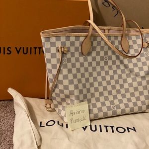 Louis Vuitton DAMIER AZUR NEVERFULL MM.